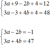 a plus 3 by 2 minus b minus 2 by 3 = 2 step 4