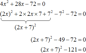 quadratic equation figure 29