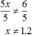 3x - 5 ≠ 1 - 2 x step 3