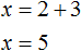 system x = 2 plus y step 3