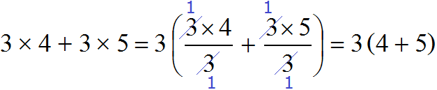 taking the multiplier 3 by 4 plus 3 by 5 reduction in parentheses