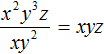 x2y3z by xy2 solution